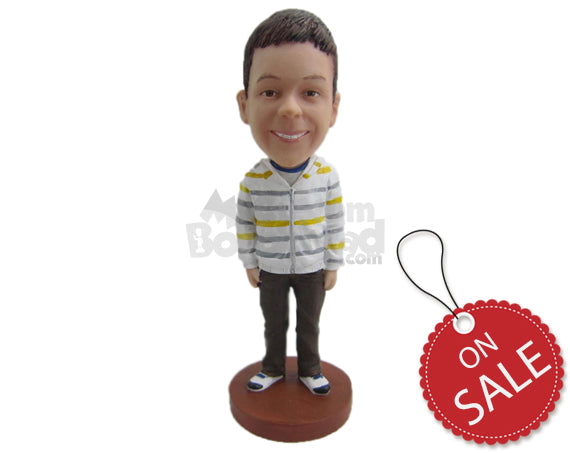 Custom Bobblehead School Boy Wearing Jacket And Jeans - Parents & Kids Babies & Kids Personalized Bobblehead & Cake Topper Custom Bobblehead School Boy Wearing Jacket And Jeans - Parents & Kids Babies & Kids Personalized Bobblehead & Cake Topper